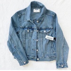Old Navy Girls Classic Denim Jacket NWT | Medium (8) | Blue Jean Jacket
